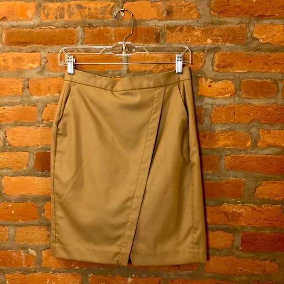 Banana Republic Wrap-Style Pencil Skirt - Picture 3 of 8